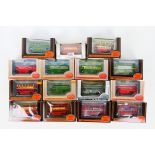 EFE - A flotilla of 15 boxed 1:76 scale diecast model buses from EFE.