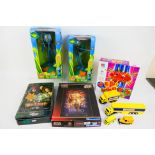 Think Way - MB Games - Corgi - 2 x boxed Bugs Life Room Guard figures, a boxed Ker-Plunk game,