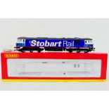 Hornby - A boxed OO gauge Class 92 locomotive number 92017 in Stobart Rail livery # R3057.