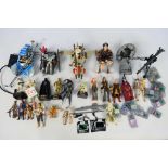 Hasbro - Star Wars - 24 x unboxed figures including Luke Skywalker with Desert Sport Skiff,