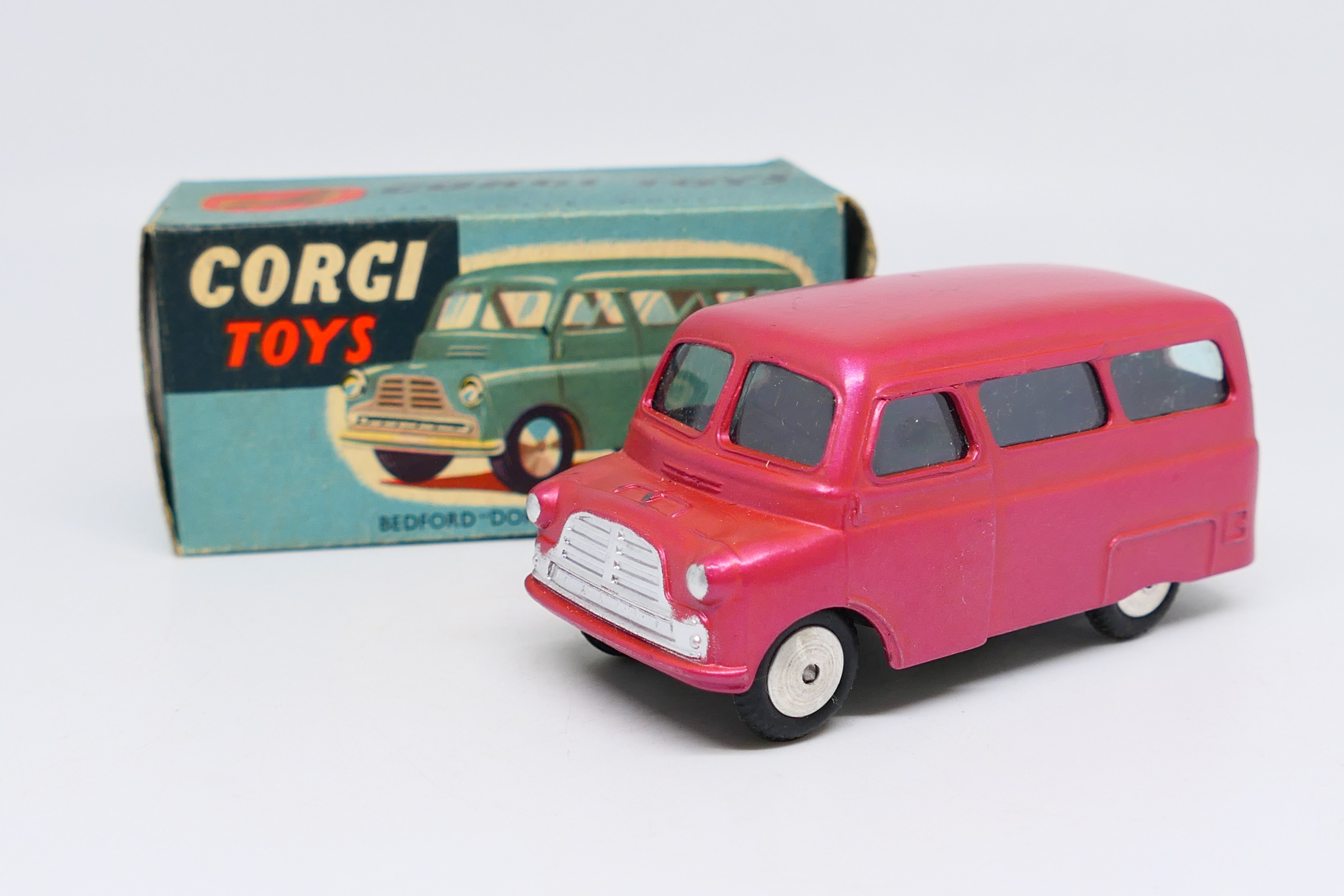Corgi Toys - A boxed Corgi Toys #404 Bedford Dormobile Personnel Carrier.