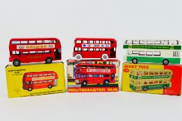 Dinky Toys - Lone Star - Budgie - Three boxed diecast model buses.