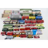Corgi - EFE - Dinky Toys - Atlas Editions - Lledo - A fleet of mainly unboxed diecast model buses