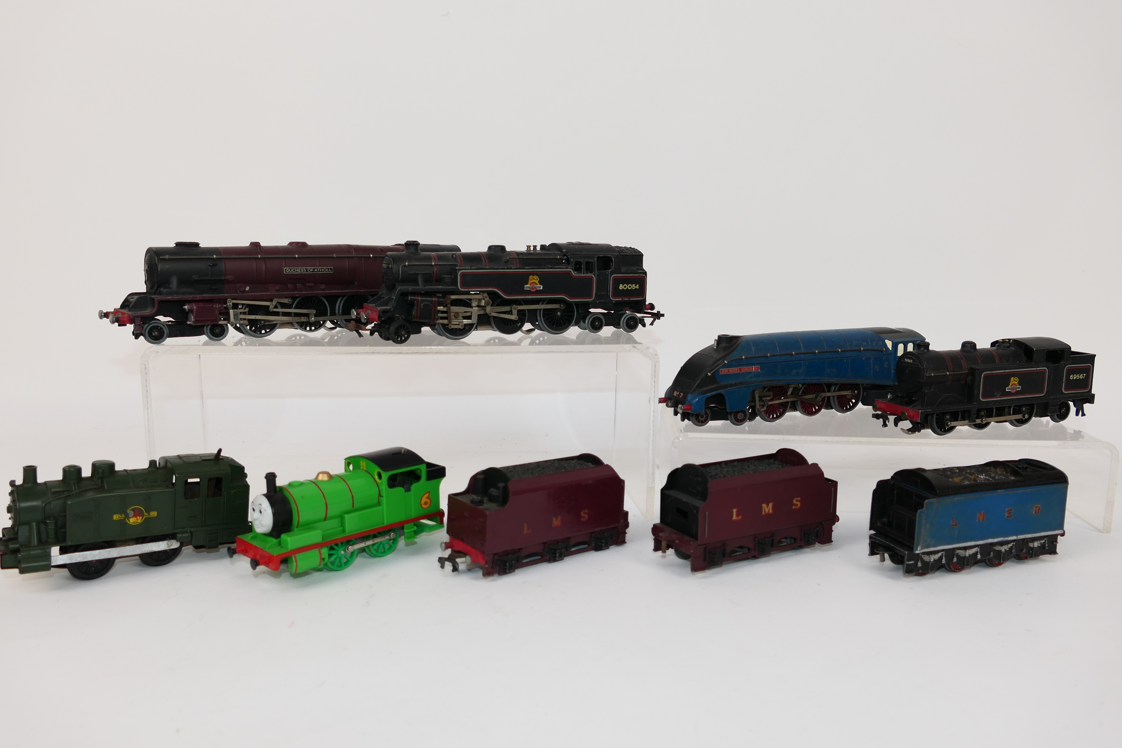 Hornby Dublo - Hornby - An unboxed collection of predominately Hornby Dublo 3-rail steam