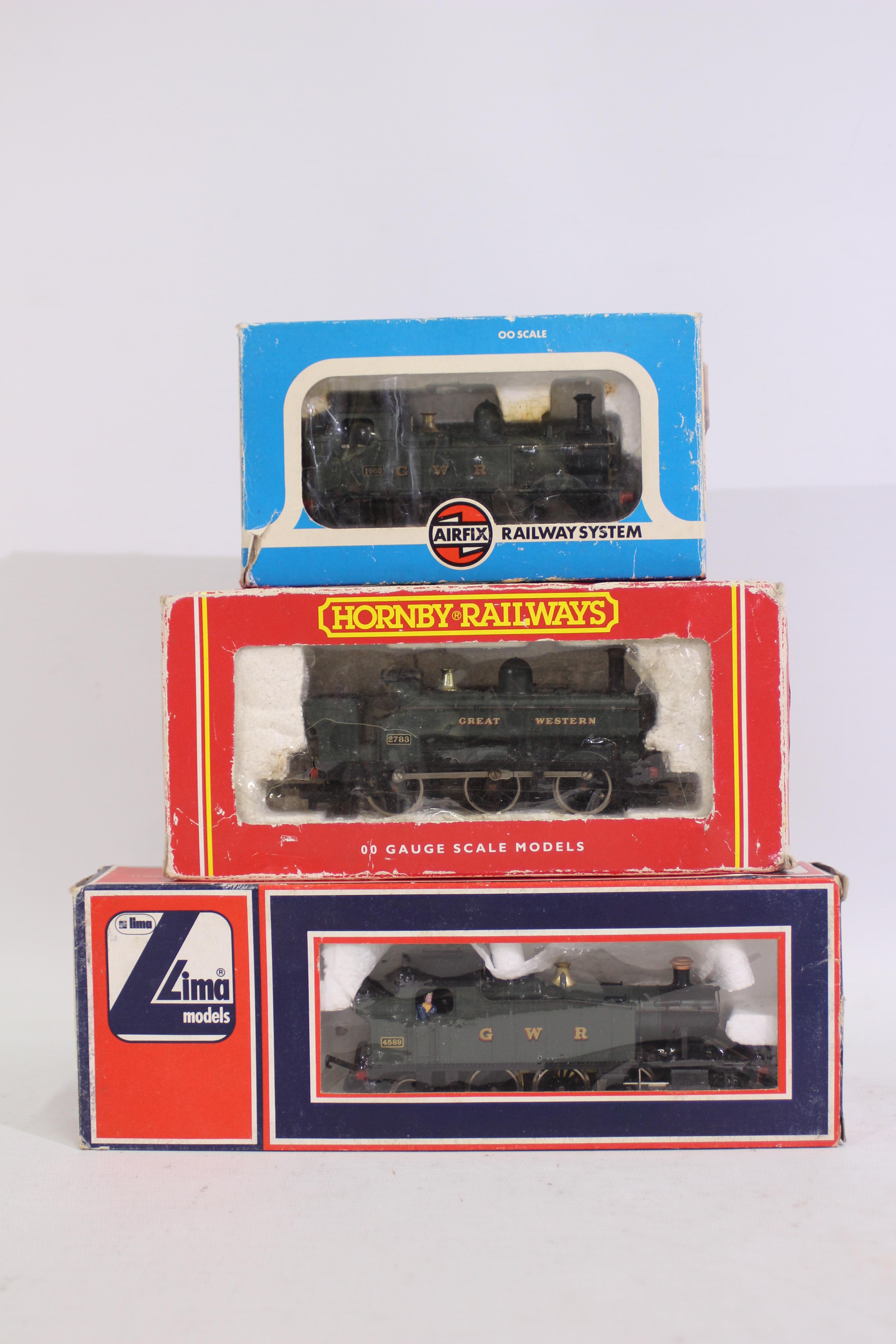 Hornby - Lima - Airfix - 3 x boxed OO gauge GWR locomotives,