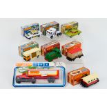 Matchbox - A group of eight boxed / carded Matchbox Superfast diecast model vehicles.