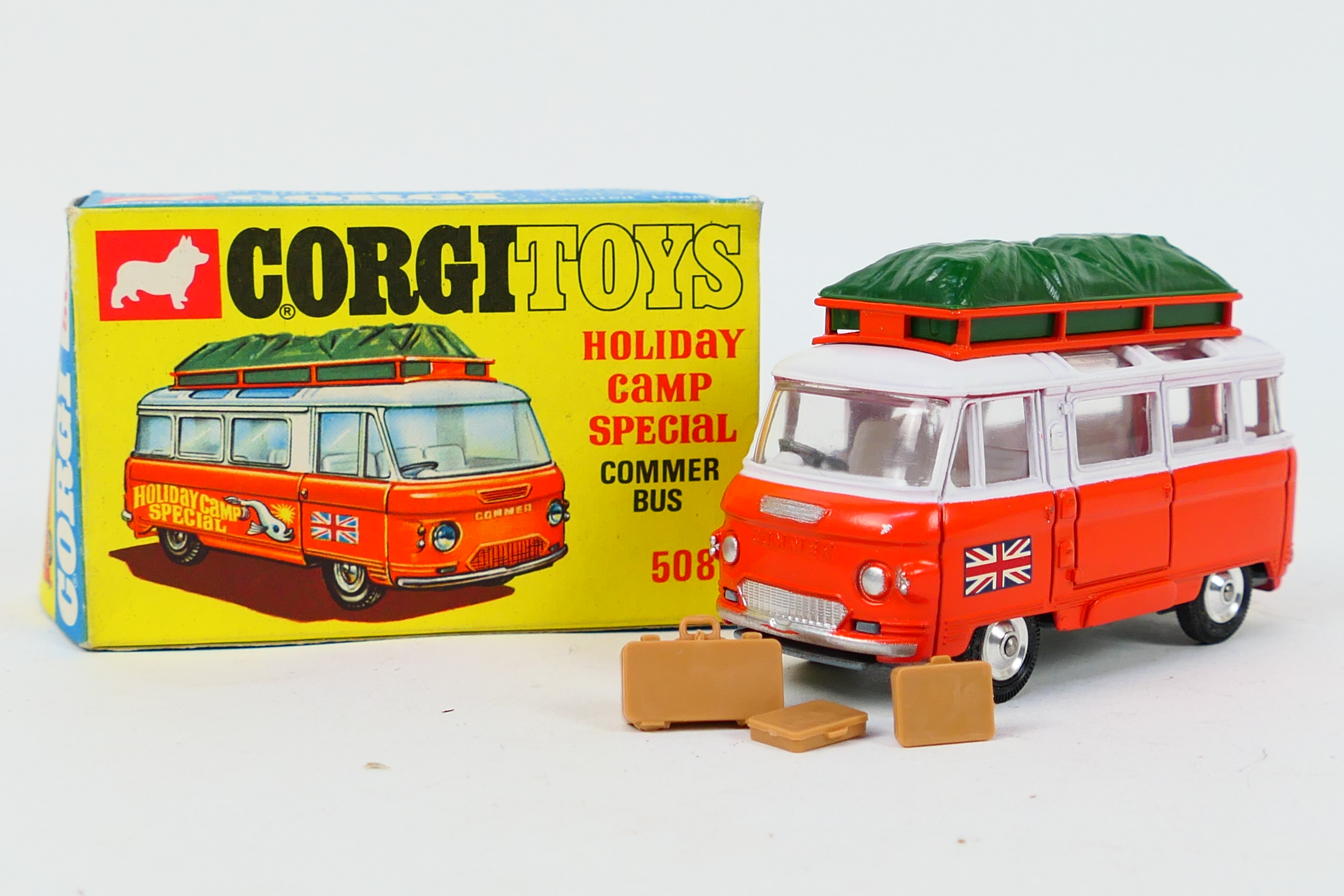 Corgi Toys - A boxed Corgi Toys #508 Commer 'Holiday Camp Special'.