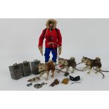 Palitoy - Action Man - A painted hair Action Man figure wearing the Polar Explorer outfit with dog