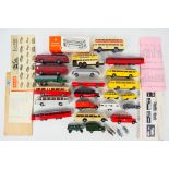 Wiing -Norev - A collection of predominately unboxed vintage HO scale plastic Continental vehicles