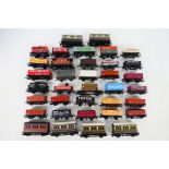 Hornby - Tri-ang - Lima - A group of 36 x OO gauge wagons and coaches including Insulated Fish van,