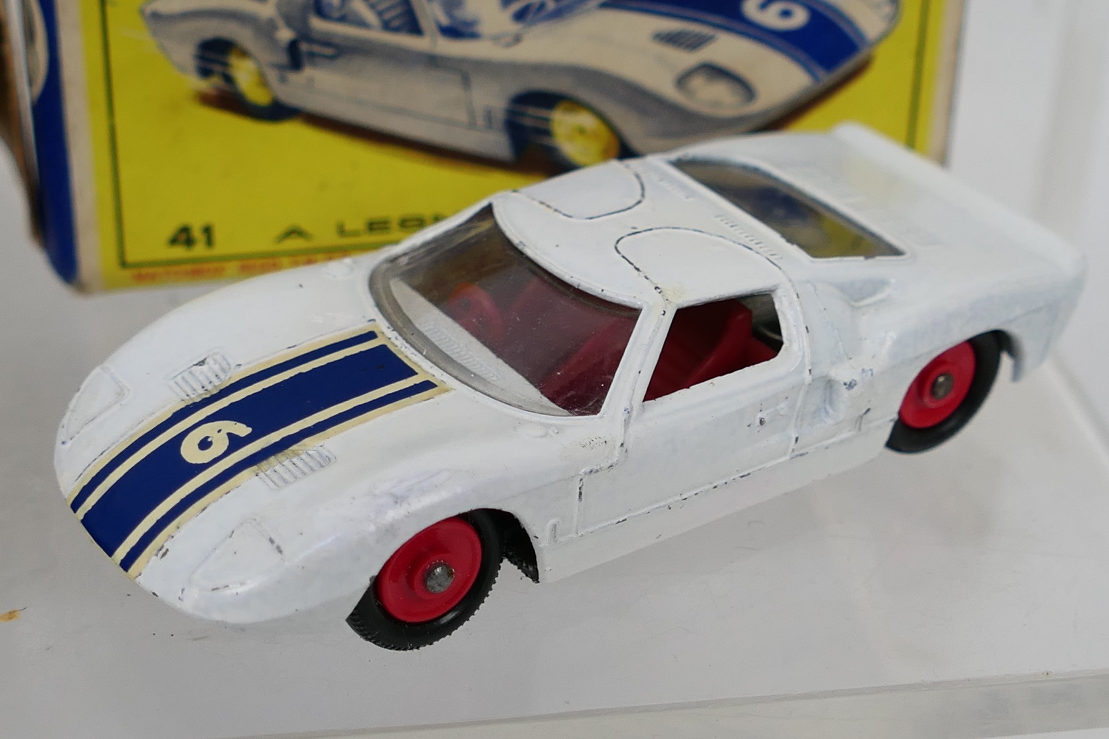 Matchbox - 6 x boxed models including Ford GT in white with red hubs # 41, - Image 5 of 8