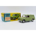 Corgi - A boxed Austin Mini Van in metallic green # 450.