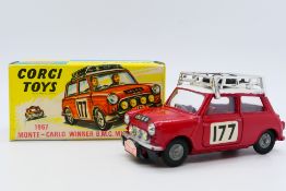 Corgi - A boxed 1967 Monte-Carlo Winner B.M.C. Mini Cooper S number 177 # 339.