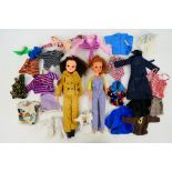 Pedigree - Sindy - 2 x Sindy dolls and a collection of clothing,