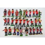 Britains - Ducal - Others - 31 loose white metal and plastic toy soldiers depicting Military