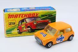 Matchbox - A very unusual boxed Racing Mini # 29.