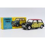 Corgi - A boxed Morris Mini Cooper with De-Luxe Wickerwork # 249.