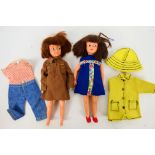 Pedigree - Patch - 2 x vintage Patch dolls both with made in Hong Kong on their shoulders.
