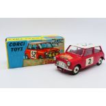 Corgi - A boxed 1966 Monte-Carlo 'Autographed' B.M.C. Mini Cooper S with racing number 2. # 321.