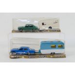 Norev - Two boxed 1:43 scale Norev Jet Car diecast and plastic vehicle & caravan sets,