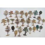 Scenics - A quantity of cast metal model trees, various sizes and styles,