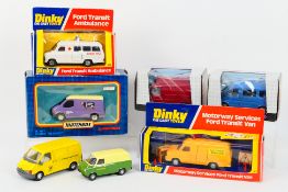 Matchbox - Dinky Toys - Schabak - Vanguards - Five boxed and two unboxed diecast Ford Transit