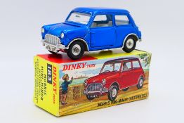 Dinky - A boxed Morris Mini Minor Automatic in metallic blue # 183.