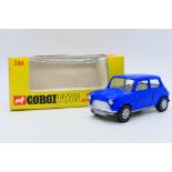Corgi - A boxed Morris Mini Minor in blue # 204.