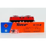 Roco - A boxed HO scale BR1110 Electric locomotive # 04198B. The model appears Mint in a Good box.