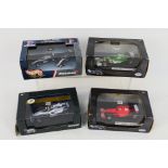 Hot Wheels - 4 x boxed Hot Wheels 1:43 and 1:64 die-cast race cars - Lot includes a 1:43 #50205