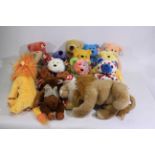 Ty - 15 x Beanie soft toys and bears - Lot includes a Ty Classic 'Rouge'. A Ty 'Leo' lion soft toy.