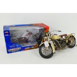 Joy Ride - A boxed American Chopper 'Black Widow' motorcycle in 1:10 scale and a larger hand made