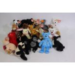 Ty - 23 x Ty Beanie Baby bears and soft toys - Lot includes a 'The End' Beanie baby.