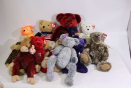 Ty - 15 x Beanie soft toys - Lot includes a 'The Beginning Bear' Beanie Buddy.