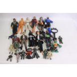 Mattel, Hasbro, DC Comics, Playmates Toys, Other - 22 x unboxed mostly modern figures,