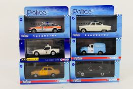 Corgi Vanguards - 6 x emergency vehicles including Rover SD1 in Fife Constabulary livery # VA09003,