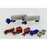 Matchbox - 6 x unboxed vehicles, Inter-state double freighter in Cooper-Jarrett livery # 9,