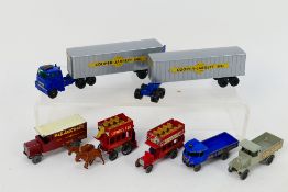 Matchbox - 6 x unboxed vehicles, Inter-state double freighter in Cooper-Jarrett livery # 9,