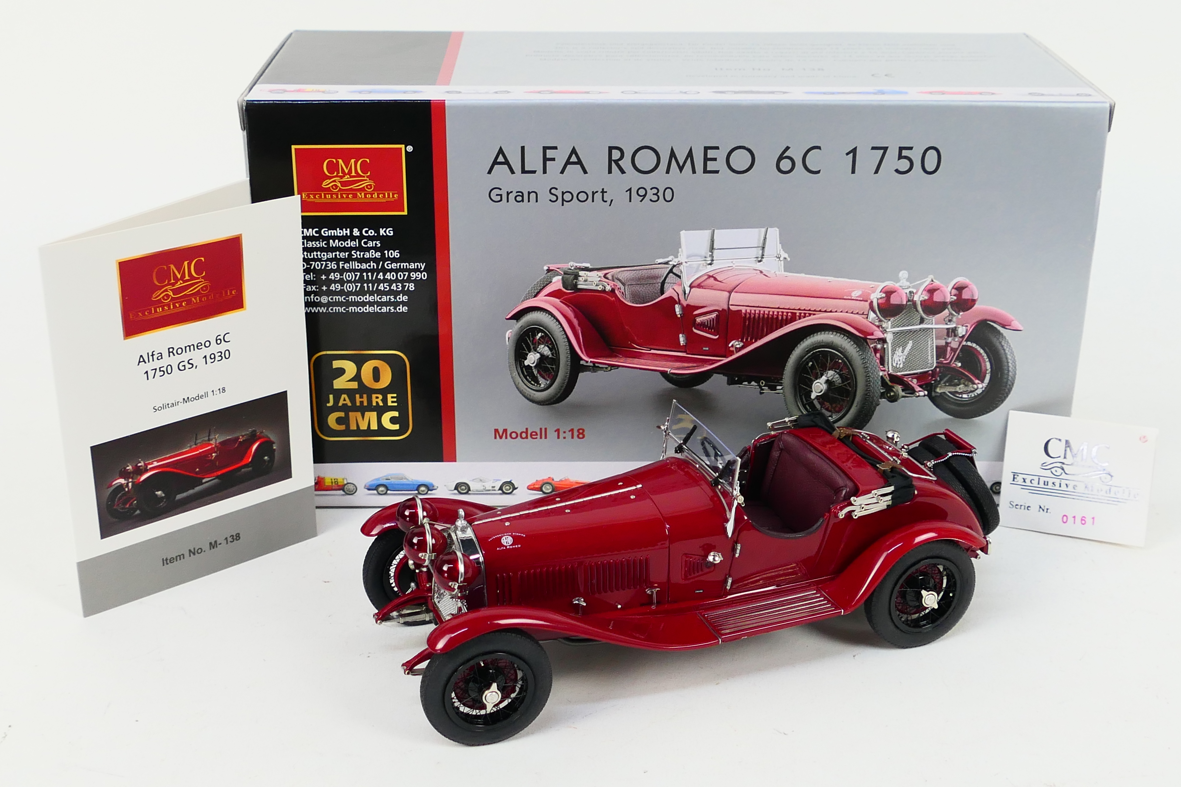 CMC - A boxed limited edition die-cast CMC 1:18 Alfa Romeo 6C 1750, Gran Sport,