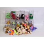 Ty - 13 x plastic-cased Ty Beanie Babies and 17 x Beanie Babies without plastic cases - Lot