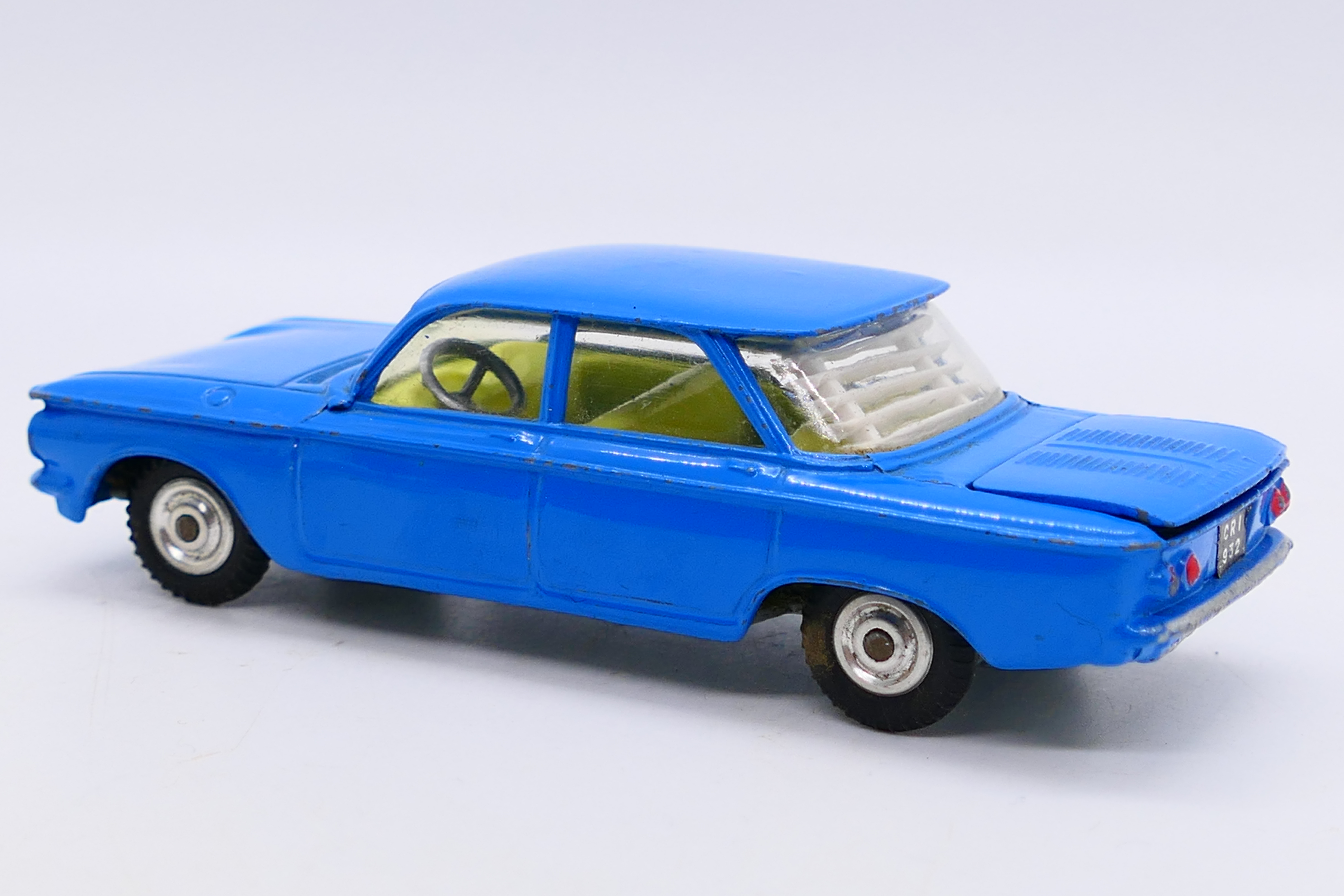 Corgi - A boxed Chevrolet Corvair sedan in mid blue # 229. - Image 3 of 8