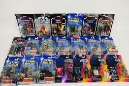 Hasbro - Kenner - Star Wars - 20 x carded figures including Naboo Royal Guard, Wedge Antilles, Rabe,