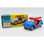 Corgi - A boxed Ghia-Fiat 600 Jolly beach car in light blue # 240.