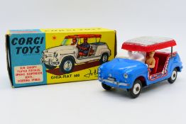 Corgi - A boxed Ghia-Fiat 600 Jolly beach car in light blue # 240.