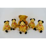 Sooty - Other - A sleuth of six post-war 'Foreign' teddy bears.