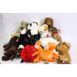 Ty - 17 x Ty Beanie Buddy and Ty Classic bears and soft toys - Lot includes a 'Weenie' Beanie