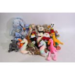 Ty - 28 x Beanie Babies and 1 x Beanie Buddy soft toys and bears - Lot includes a 'Flippity' Beanie
