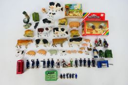 Britains - Hornby - Dinky - A collection of metal figures and sets including Milkmaid,