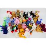 Ty - 30 x Beanie Baby soft toys and bears - Lot includes a 'Creepers' Beanie Baby.