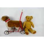 Nylena, Other - A vintage unknown maker teddy bear with plastic eyes, metal joints, straw filled,